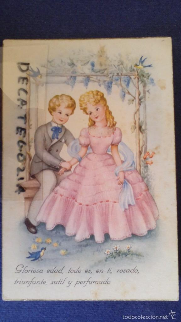 Postais: bonita postal ilustrada serie 820 escrita a&ntilde;o 1950