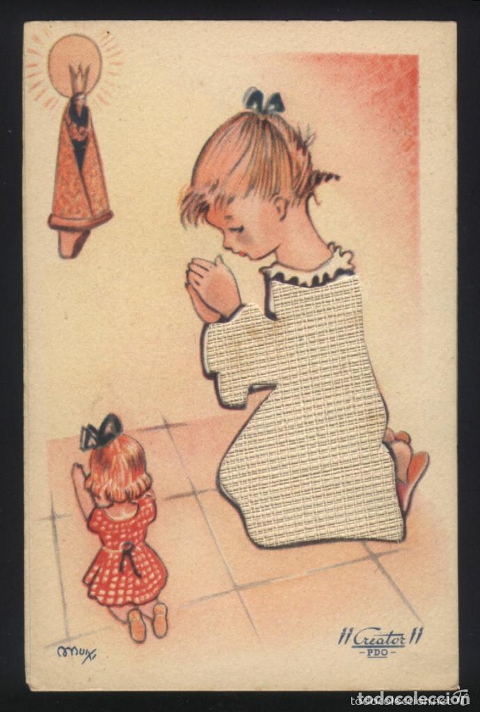 Postkarten: A-3589- ANTIGUA POSTAL CON DIBUJO DE MUIXI.