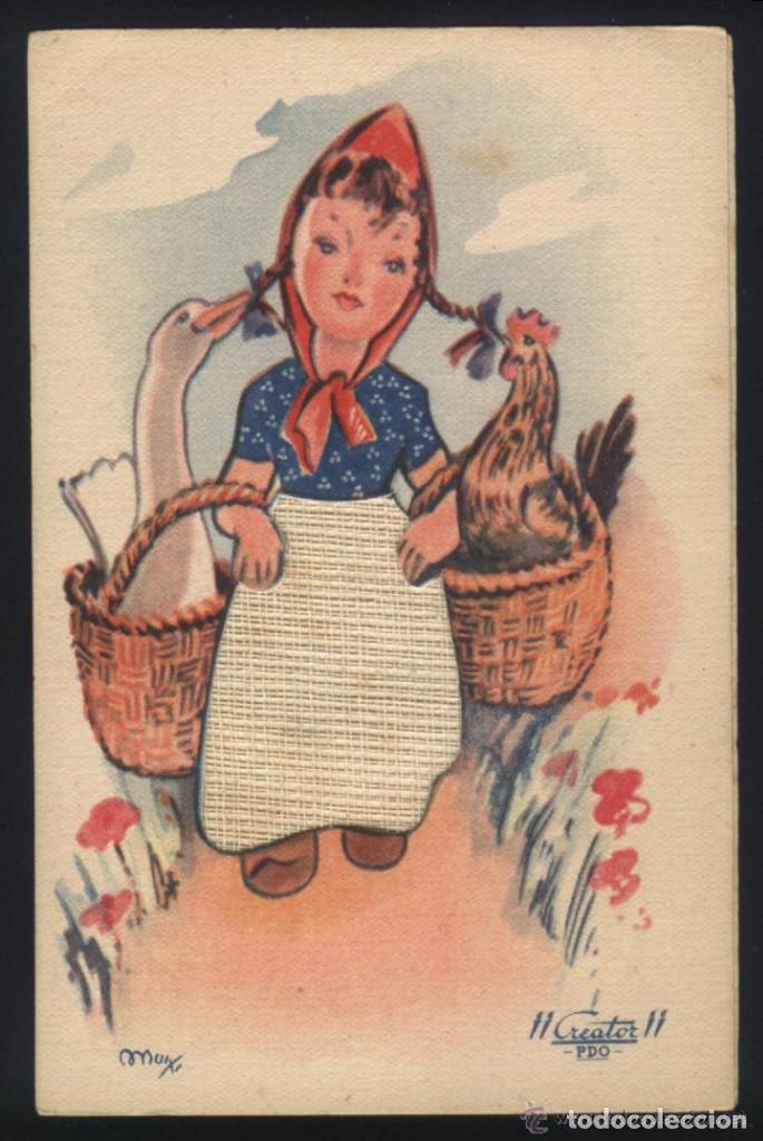 Postkarten: A-3623- ANTIGUA POSTAL CON DIBUJO DE MUIXI.