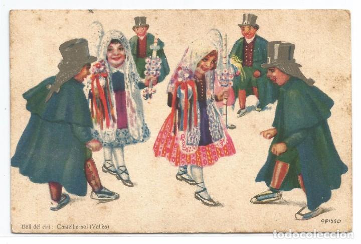 Postais: CASTELLTERSOL .- BALL DEL CIRI .- ILUSTRA OPISSO .- EDI. JUAN BARGU&Ntilde;O N&ordm; 39