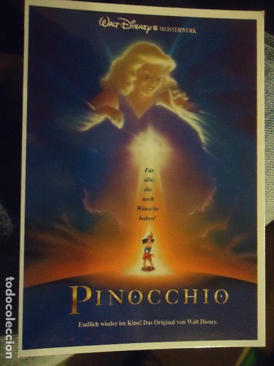 Cartoline: postal original walt disney&acute;s - pinocho , pinocchio
