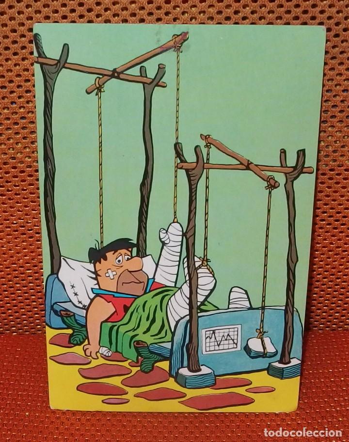 Postales: LOS PICAPIEDRA,THE FLINSTONES,HANNA BARBERA,1966,PEDRO HOSPITALIZADO
