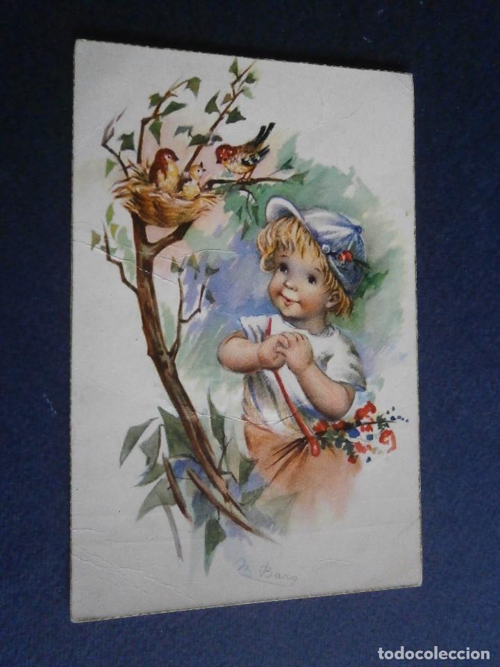 Cartoline: bonita postal serie C. y. Z. n&ordm; 507 /B escrita ilustra M.Baro