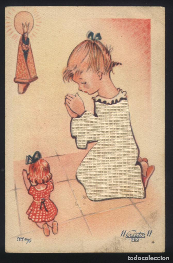 Postais: A-4479- ANTIGUA Y CURIOSA POSTAL CON DIBUJO DE MUIXI.