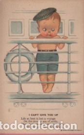 Postkarten: POSTAL INFANTIL DE UN NI&Ntilde;O MARINERO - INGLESA 1918