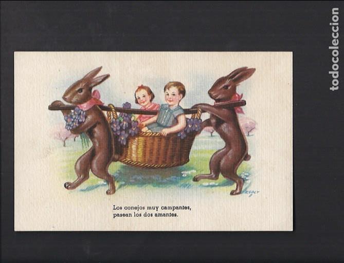 Postkarten: Antigua postal infantil. No circurlada