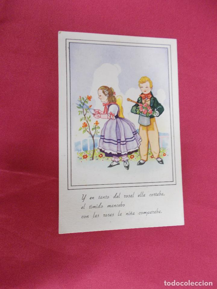 Postcards: POSTAL DE DIBUJOS Y CARICATURAS. Y UN TALLO DEL ROSAL ELLA CORTABA. PABLO DUMMATXEN. SERIE 1221.