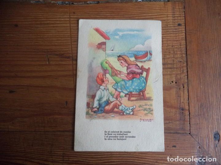 Postcards: Postal dibujada Parejita de Catalanes.