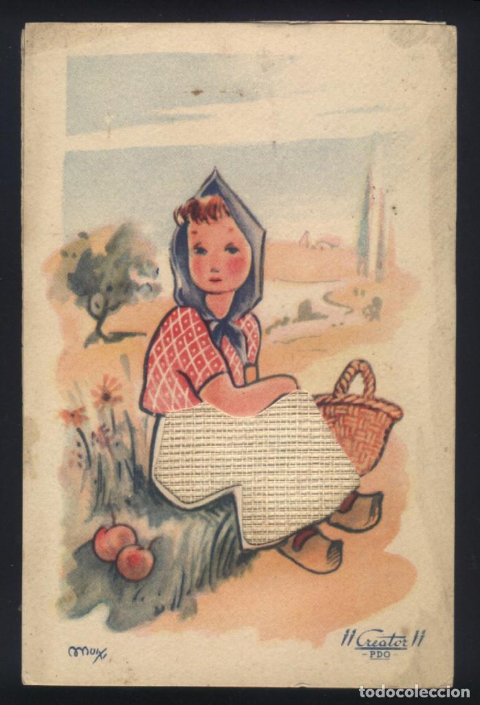 Postcards: A-4600- ANTIGUA POSTAL CON DIBUJO DE MUIXI.