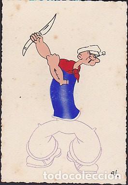 Postales: POSTAL ILUSTRADA POPEYE - Foto 1