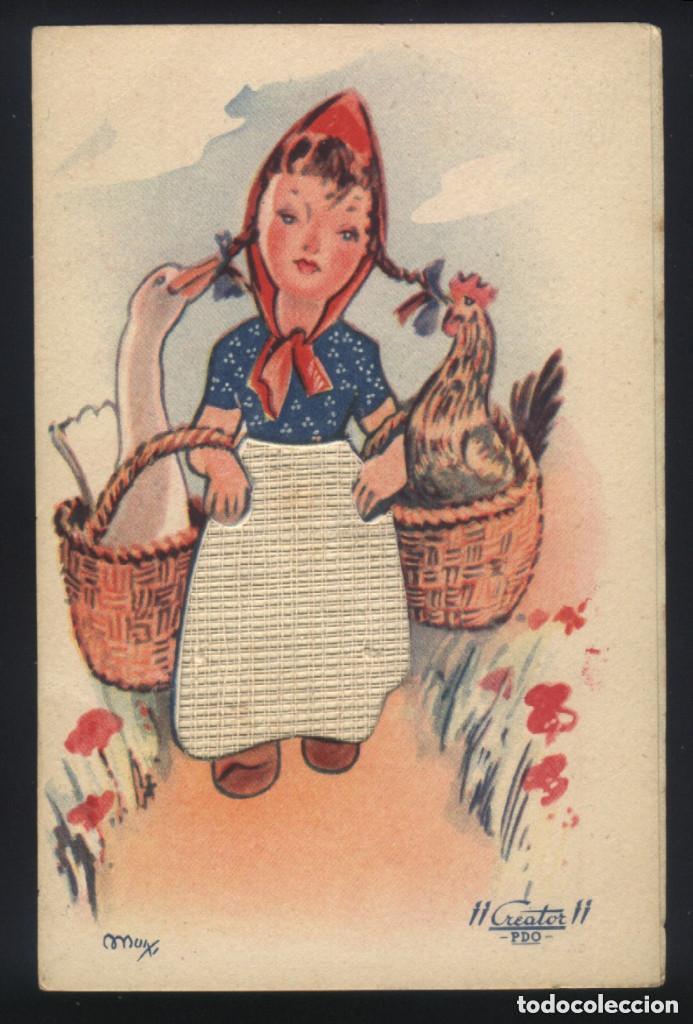 Postcards: A-4685- ANTIGUA POSTAL CON DIBUJO DE MUIXI.