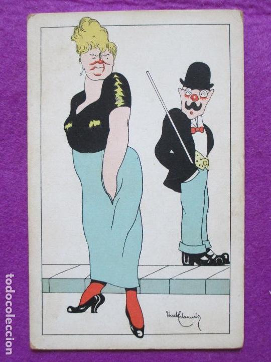 Cartoline: POSTAL, MUJER, HOMBRE,  P118