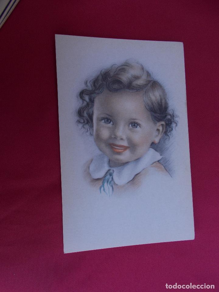 Postais: TARJETA POSTAL. BONITO ROSTRO DE NI&Ntilde;A. IMP. EN ESPA&Ntilde;A. 600.