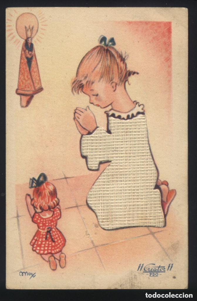 Postkarten: A-5104- ANTIGUA Y CURIOSA POSTAL CON DIBUJO DE MUIXI.