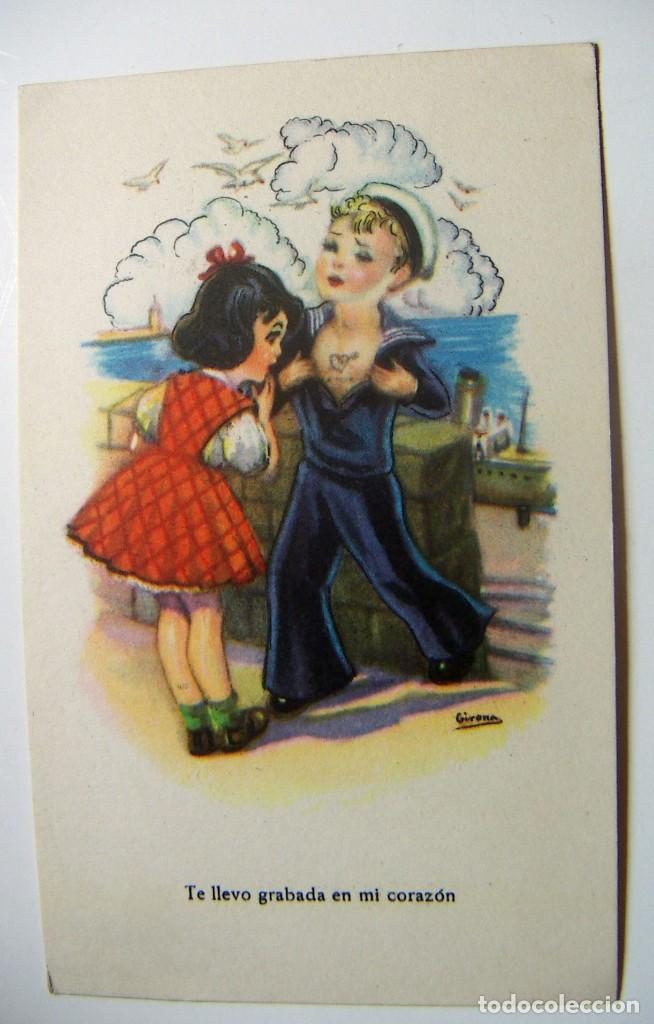 Postais: POSTAL FENIX SERIE 3054 EDIT. ARTIGAS TE LLEVO GRABADA ILUSTRA GIRONA A&Ntilde;OS 50 nueva