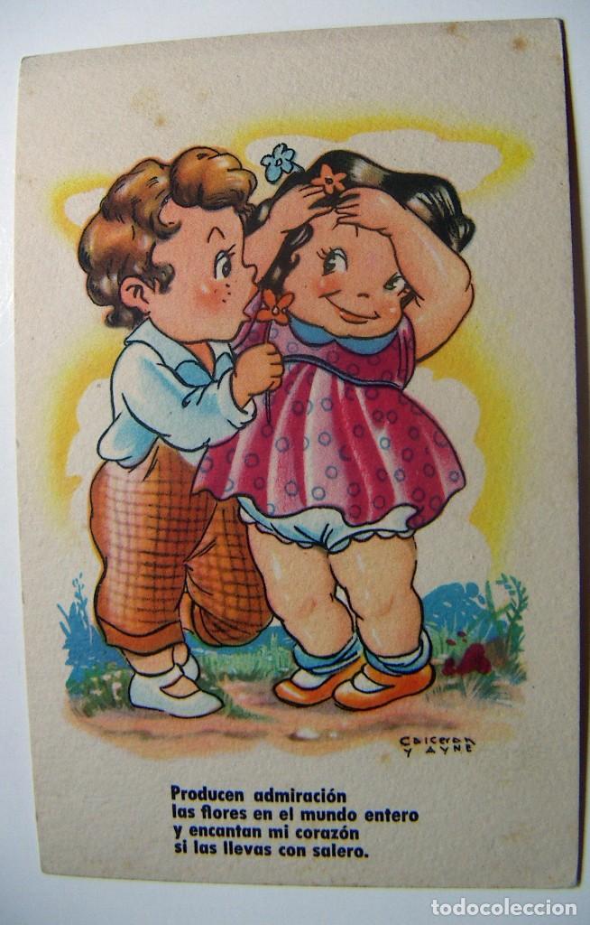 Postais: POSTAL ESTAMPER&Iacute;A RAM SERIE 55 ILUSTRADOR CALCER&Aacute;N Y AYNE Sin Circular