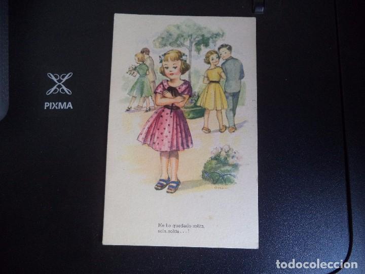 Postales: Postal Dibujada chica. - Foto 1