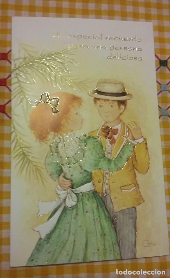 Postais: CONI ILUSTRADORA. POSTAL INFALTIL CYZ. RESALTADO PERFIL EN DORADO A&Ntilde;OS 80. MAS GRANDE DE ESTANDAR