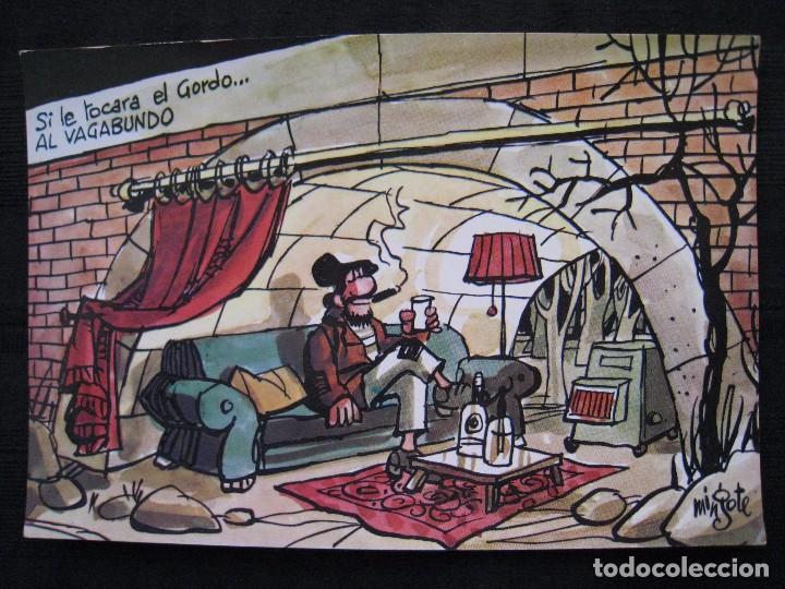 Postales: POSTAL - MINGOTE - SI LE TOCARA EL GORDO....AL VAGABUNDO.