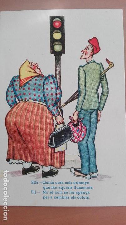Postales: POSTAL HUMOR SERIE 114 C.M.B. TIPOS CATALANES CATALU&Ntilde;A ESCRITA EN CATALAN QUINA COSA M&Eacute;S ESTRANYA