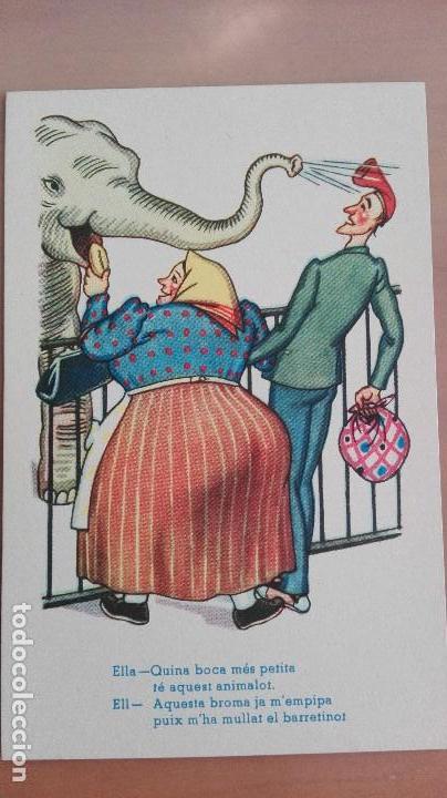 Postales: POSTAL HUMOR SERIE 114 C.M.B. TIPOS CATALANES CATALU&Ntilde;A ESCRITA EN CATALAN QUINA BOCA M&Eacute;S PETITA