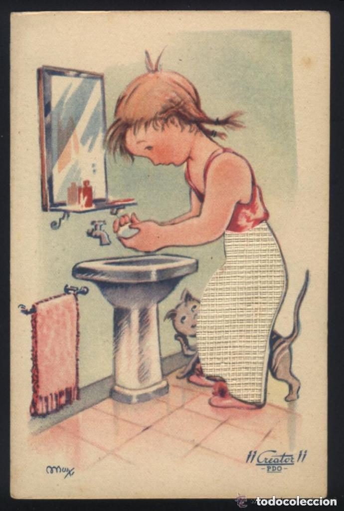 Cartoline: A-5628- ANTIGUA POSTAL CON DIBUJO DE MUIXI.