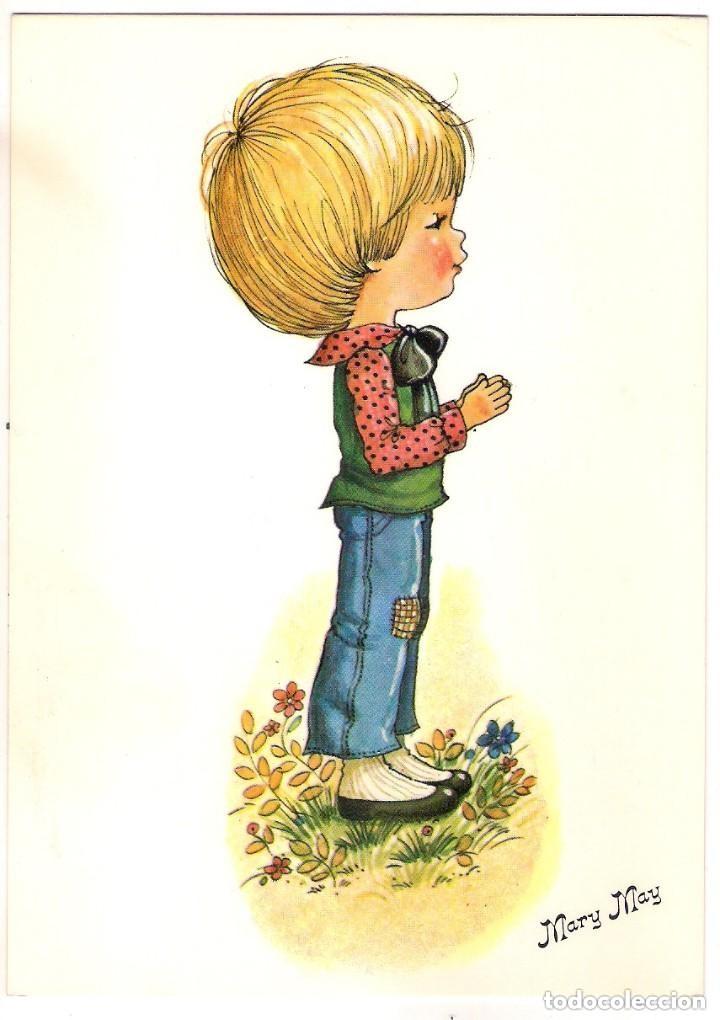 Postais: -87609 POSTAL DIBUJO NI&Ntilde;O EN EL CAMPO, ILUSTRACION MARY MAY, COLECCION PERLA, N&ordm; 287/1