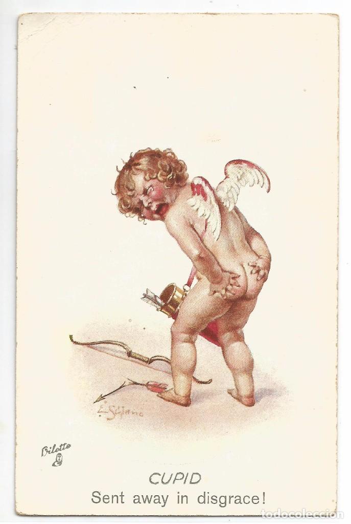 Postales: POSTAL RAPHAEL TUCK & SONS .- THE HONEYMOON SERIES N&ordm; 8636 .- CUPID .- ESCRITA 1917