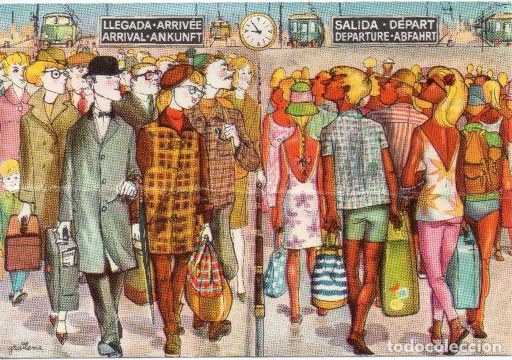 Postales: SPANISTYP - DIBUJANTE GRA&Ntilde;ENA. A&Ntilde;O 1965 -ESCRITA
