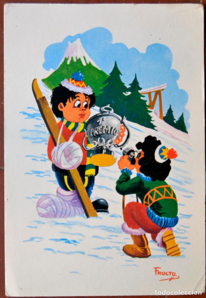 Postales: Postal humor&iacute;stica premio esqu&iacute;. 1981. Pedido m&iacute;nimo 5&euro;