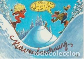 Postales: POSTAL ILUSTRADA DE HUMOR . ESQUI