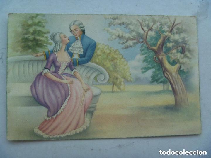 Postcards: POSTAL GALANTE CON DIBUJO DE PAREJA , ESCENA ROMANTICA RCOC&Oacute; , A&Ntilde;OS 40.