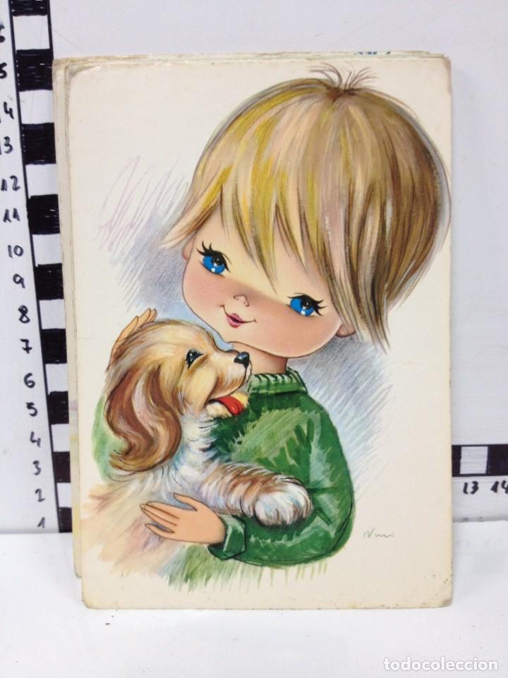 Cartes Postales: POSTAL NI&Ntilde;O CON PERRO (O)