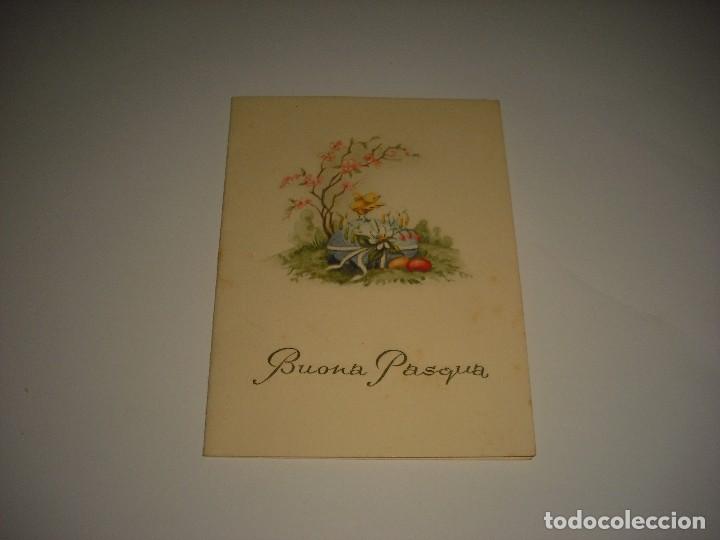 Postcards: BONITA POSTAL ITALIANA DE BUONA PASCUA, DOBLE , ESCRITA