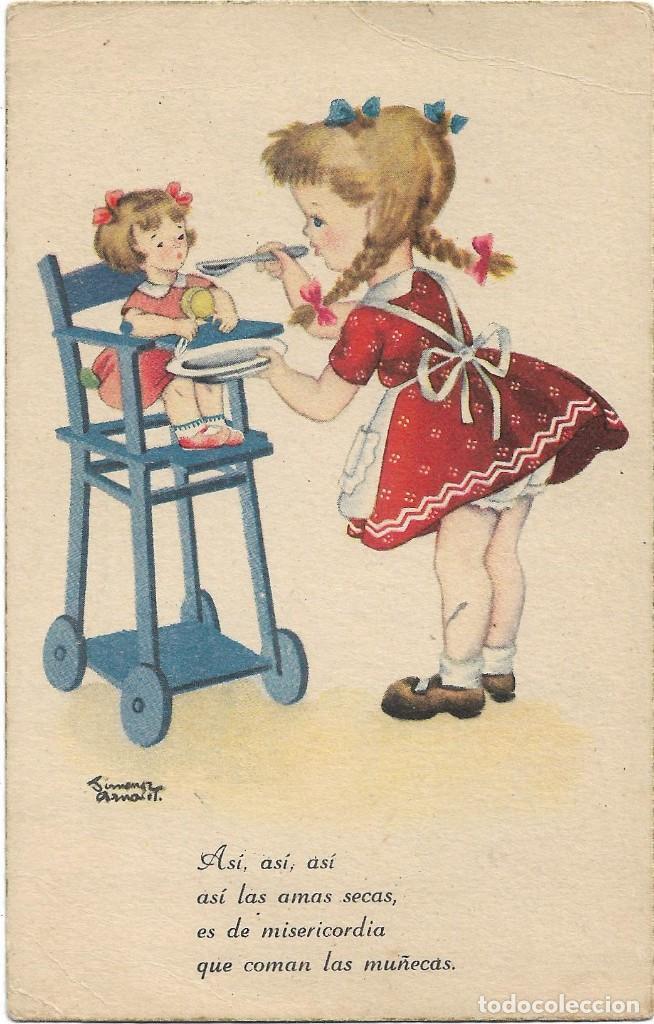 Postcards: POSTAL EDICIONES ARTIGAS / LAIETANA .- MARUJITA Y SUS LABORES .- SERIE 5046 .- ILUS. JIMENEZ ARNALOT