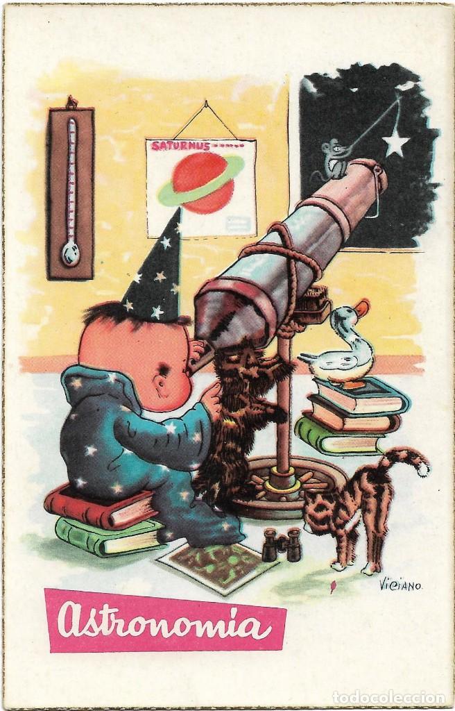 Postales: POSTAL EDICIONES EDIART 1957 .- ASTRONOMIA ILUSTRA VICIANO