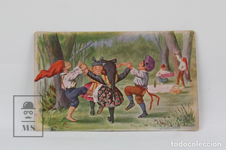 Cartoline: Antigua Postal Ilustrada - Sardana N&ordm; 689 / J. Ib&aacute;&ntilde;ez - Ed. Victoria - A&ntilde;o 1931