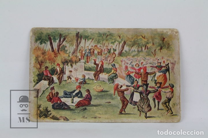 Cartoline: Antigua Postal Ilustrada - Sardana N&ordm; 690 / J. Ib&aacute;&ntilde;ez - Ed. Victoria - A&ntilde;o 1934