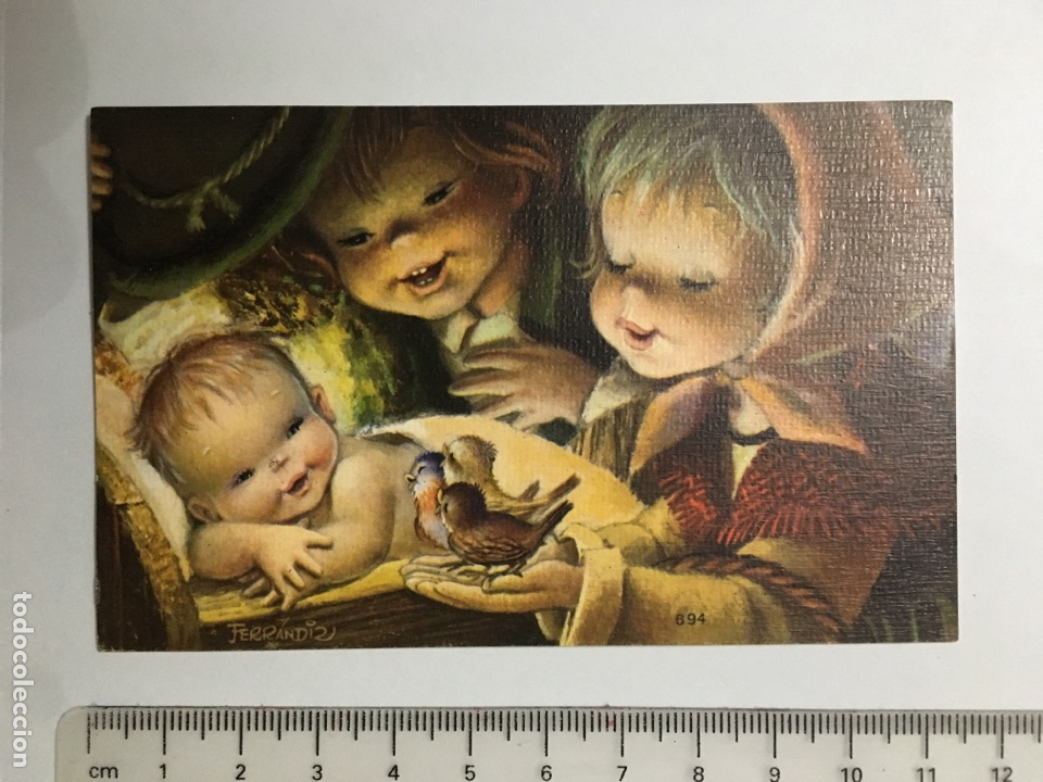 Postais: FELICITACI&Oacute;N NAVIDAD. ILUSTRACI&Oacute;N FERRANDIZ. H. 1960?