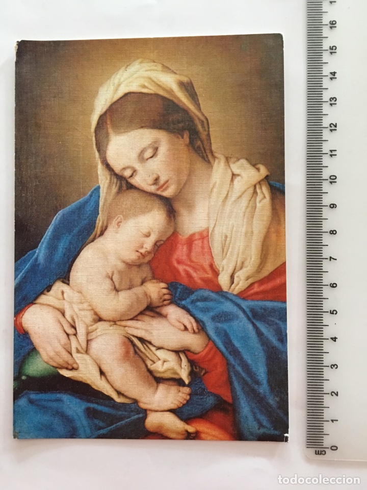 Postales: FELICITACI&Oacute;N NAVIDAD. DIPTICO. SASOFERRAT, Museo Del Prado. H. 1970?