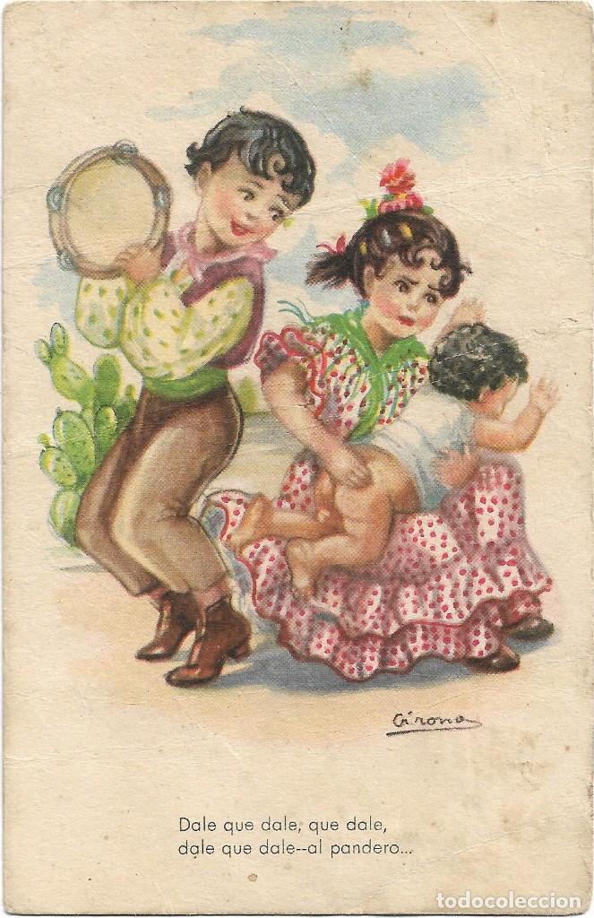Postcards: POSTAL EDICIONES ARTIGAS .- MELODIAS DE BOGA .- COLECCION M .- SERIE 103 .- ILUSTRA GIRONA