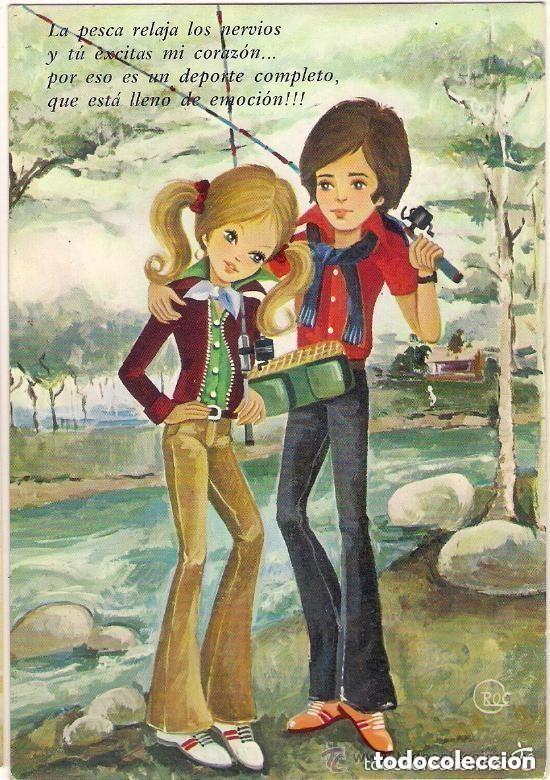 Postais: -54630 POSTAL DIBUJO NI&Ntilde;OS ENAMORADOS, ILUSTRACION CROS, EDICIONES CYZ 7603/29-C