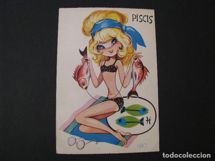 Postcards: POSTAL DE BERGAS INDUSTRIAS GR&Aacute;FICAS. PISCIS. A&Ntilde;OS 70.