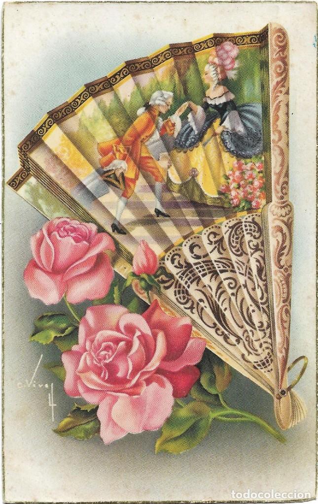 Postais: POSTAL EDICIONES CYZ 503/A .- ILUSTRA C. VIVES / COLECCION ABANICOS