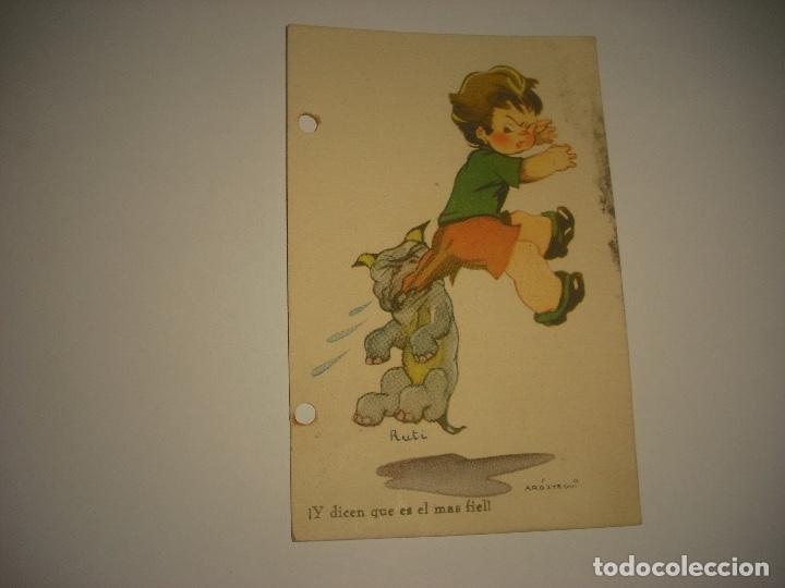 Postkarten: ANTIGUA POSTAL ILUSTRADA POR AROZTEGUI , CIRCULADA