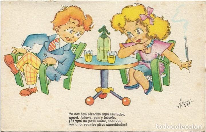 Cartoline: POSTAL ESTAMPERIA RAM SERIE 33 .- ILUSTRA ARNALOT .- SIN CIRCULAR