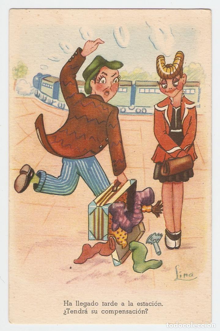Postkarten: POSTAL - EDICIONES LLAMA - SERIE 13 - ILUSTRADOR LINA
