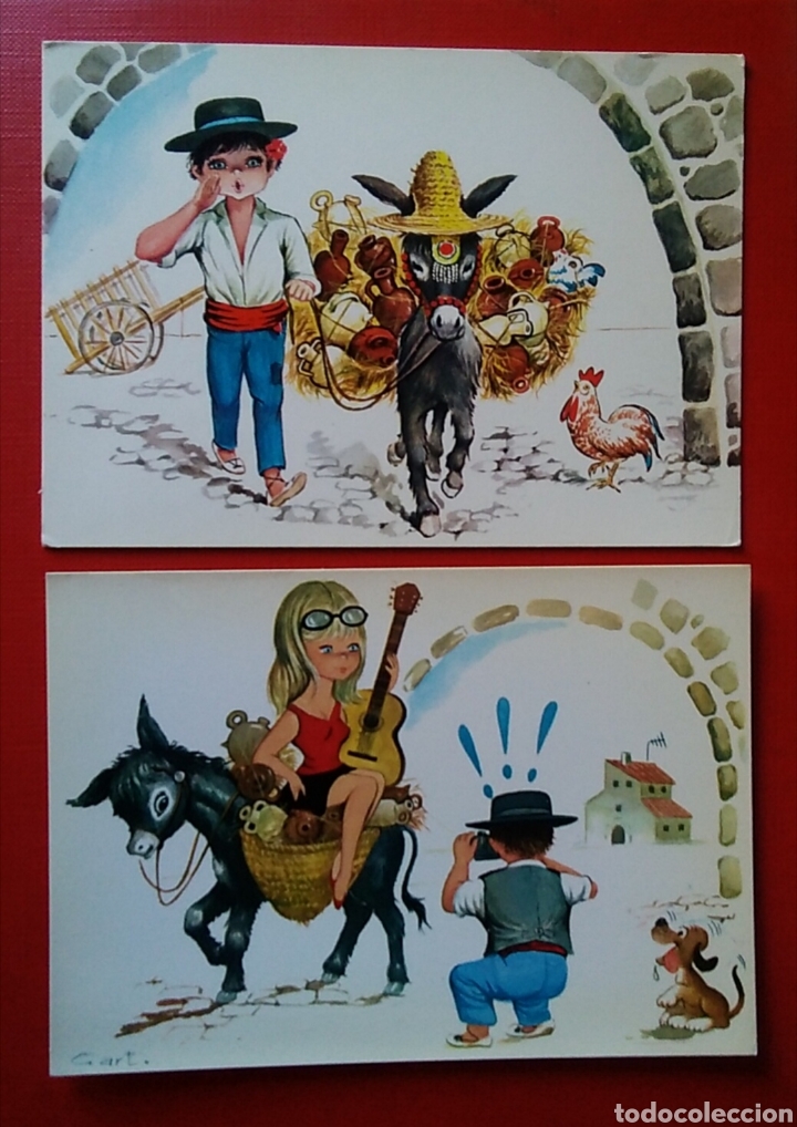 Postcards: Lote 2 postales el botijero 226 y 232 ediciones savir