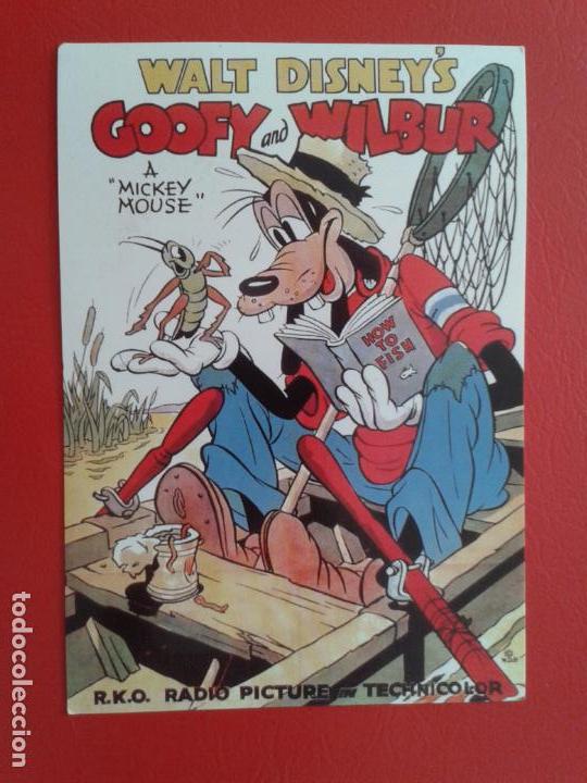 Postales: postal de walt disney's , GOOFY AND WILBUR A MICKEY MOUSE N&ordm; 31