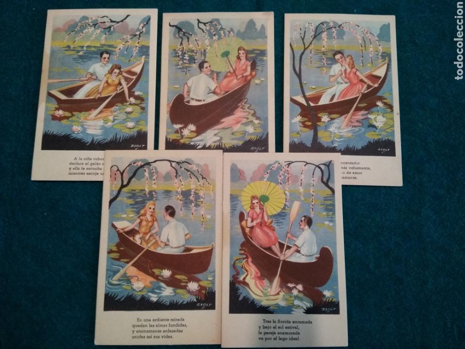 Postcards: EDICIONES CMB SERIE 70 .- SERIE DE 5 POSTALES .- ILUSTRA ZSOLT